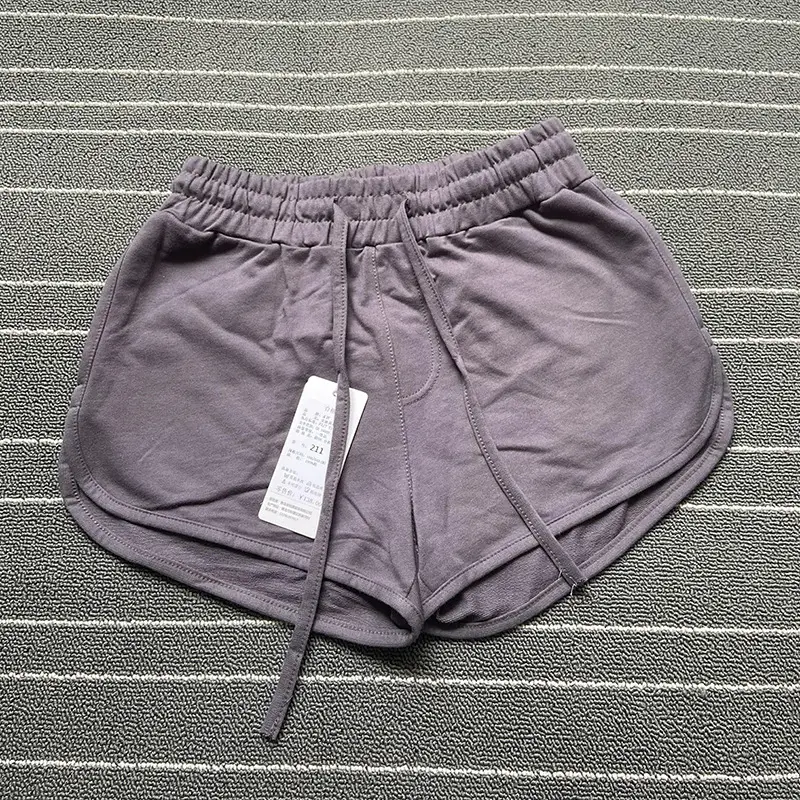 Women's Grey Elastic Waist Shorts Set of 4 - Image 5