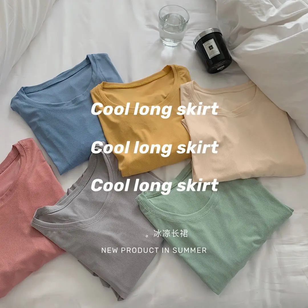 Ice Silk Draped Skirt for Women Summer Wear — feature 3