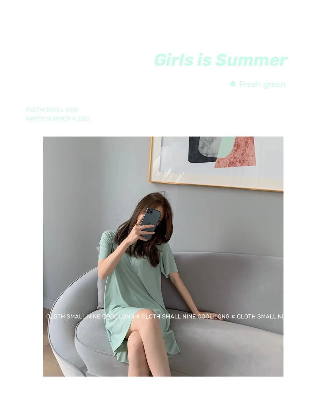 Ice Silk Draped Skirt for Women Summer Wear — feature 9