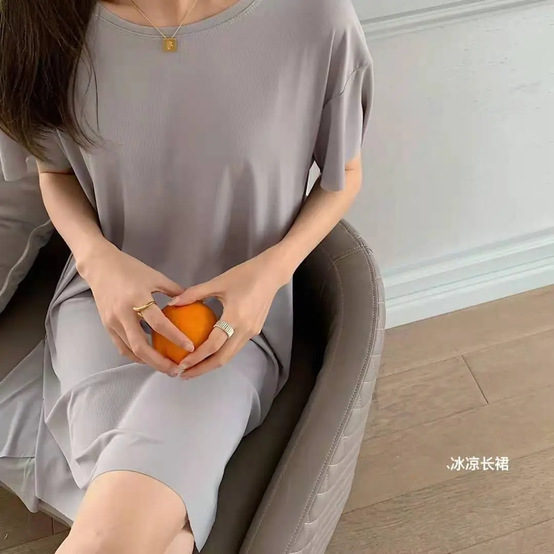 Ice Silk Draped Skirt for Women Summer Wear