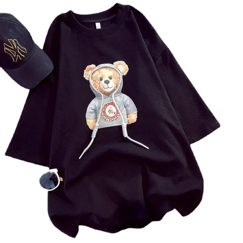 Women Red Teddy Bear T-Shirt Spring 2025 - Image 10