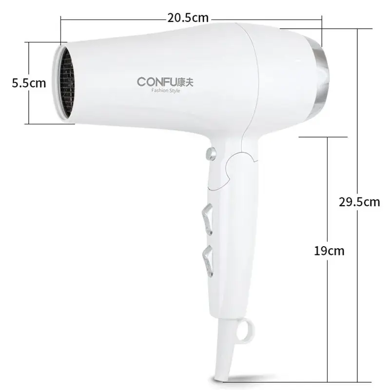Kangfu Kf-5130 Hair Dryer 2200W Foldable Constant Temp