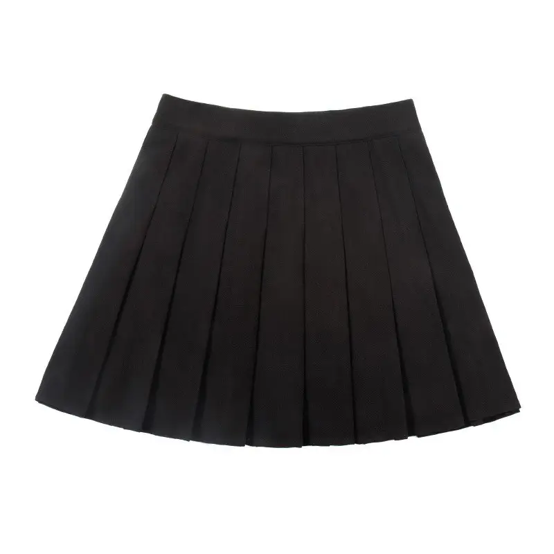 Women's Navy Blue Pleated Miniskirt Summer Wear - Image 9