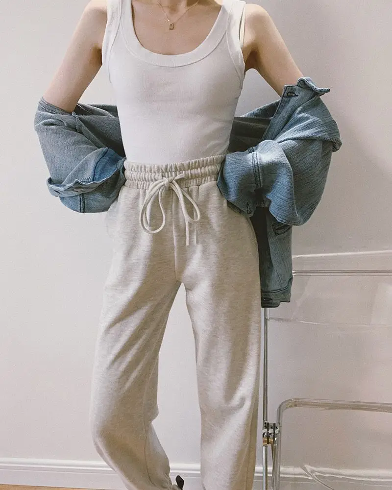Women's Wide Shoulder Camisole Cotton Summer Anti Exposure Slimming Top — feature 4