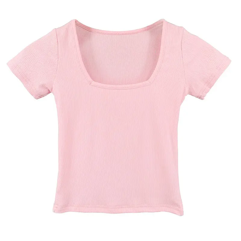 Women Blue Squared Top Crop Top Slim Fit - Image 10