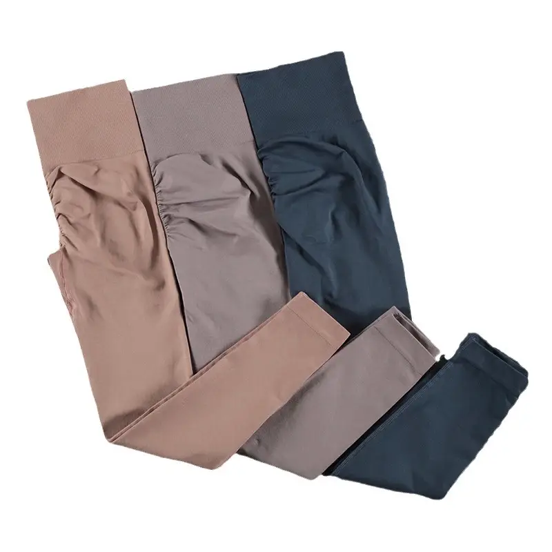 Peach Seamless Hip Tights High Waist Yoga Pants