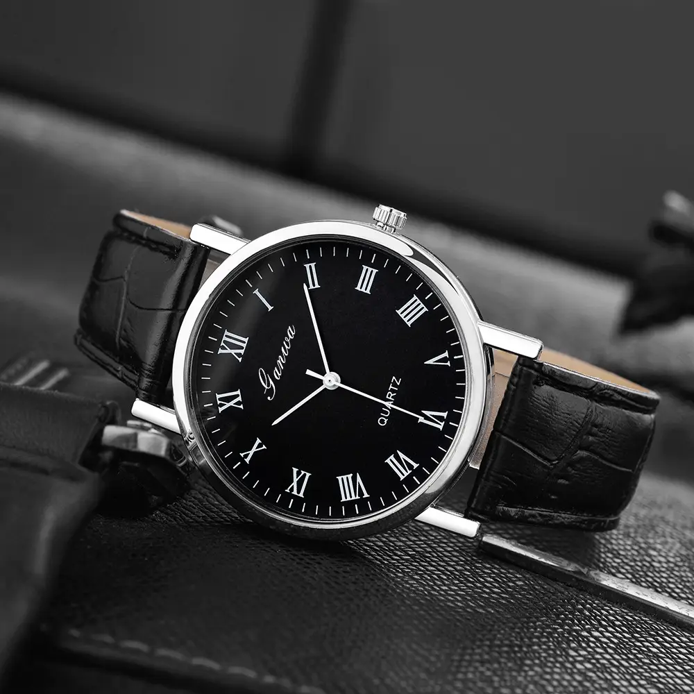 Manufacturer of Niche Quartz Watches for Men with a High-End Feel, Wholesale Decorative Men's Watches, Simple Watch with Leather Strap for Men - Image 4