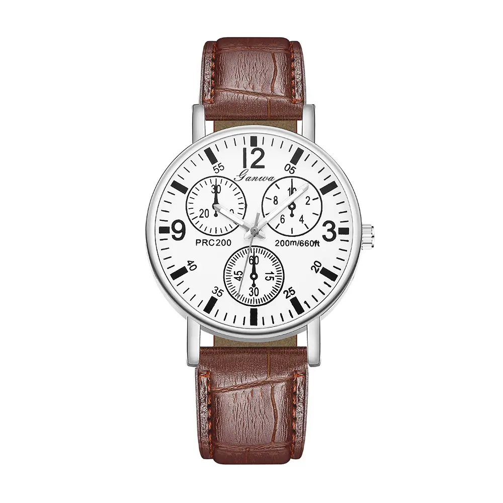 Manufacturer of Niche Quartz Watches for Men with a High-End Feel, Wholesale Decorative Men's Watches, Simple Watch with Leather Strap for Men - Image 17