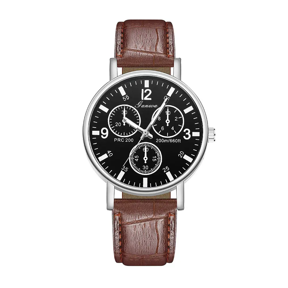 Manufacturer of Niche Quartz Watches for Men with a High-End Feel, Wholesale Decorative Men's Watches, Simple Watch with Leather Strap for Men - Image 19