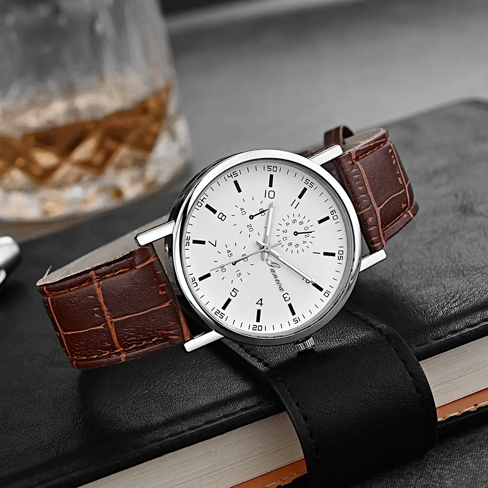 Manufacturer of Niche Quartz Watches for Men with a High-End Feel, Wholesale Decorative Men's Watches, Simple Watch with Leather Strap for Men - Image 8