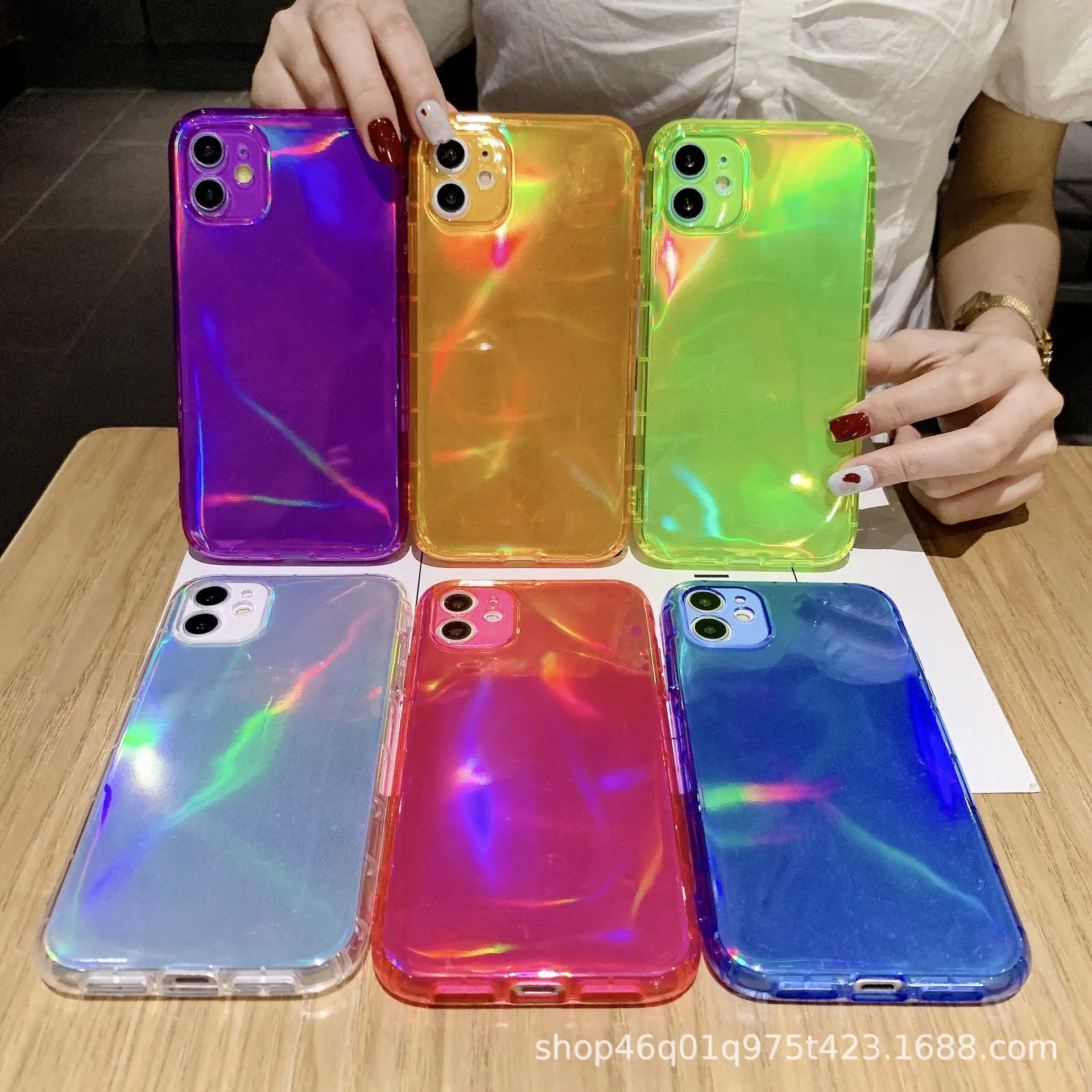 3D Laser Printed Mobile Phone Case Green Orange - Image 7
