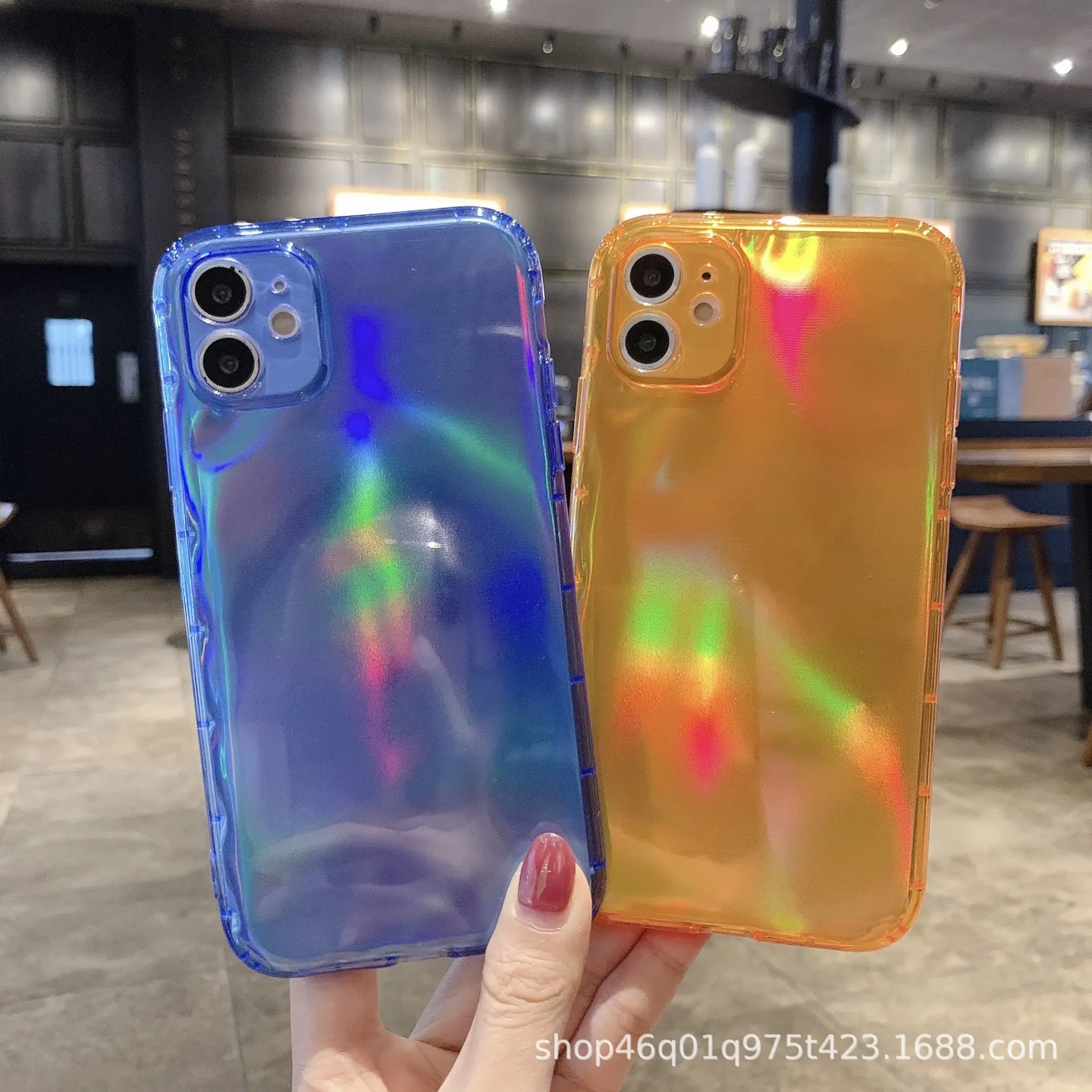 3D Laser Printed Mobile Phone Case Green Orange - Image 8