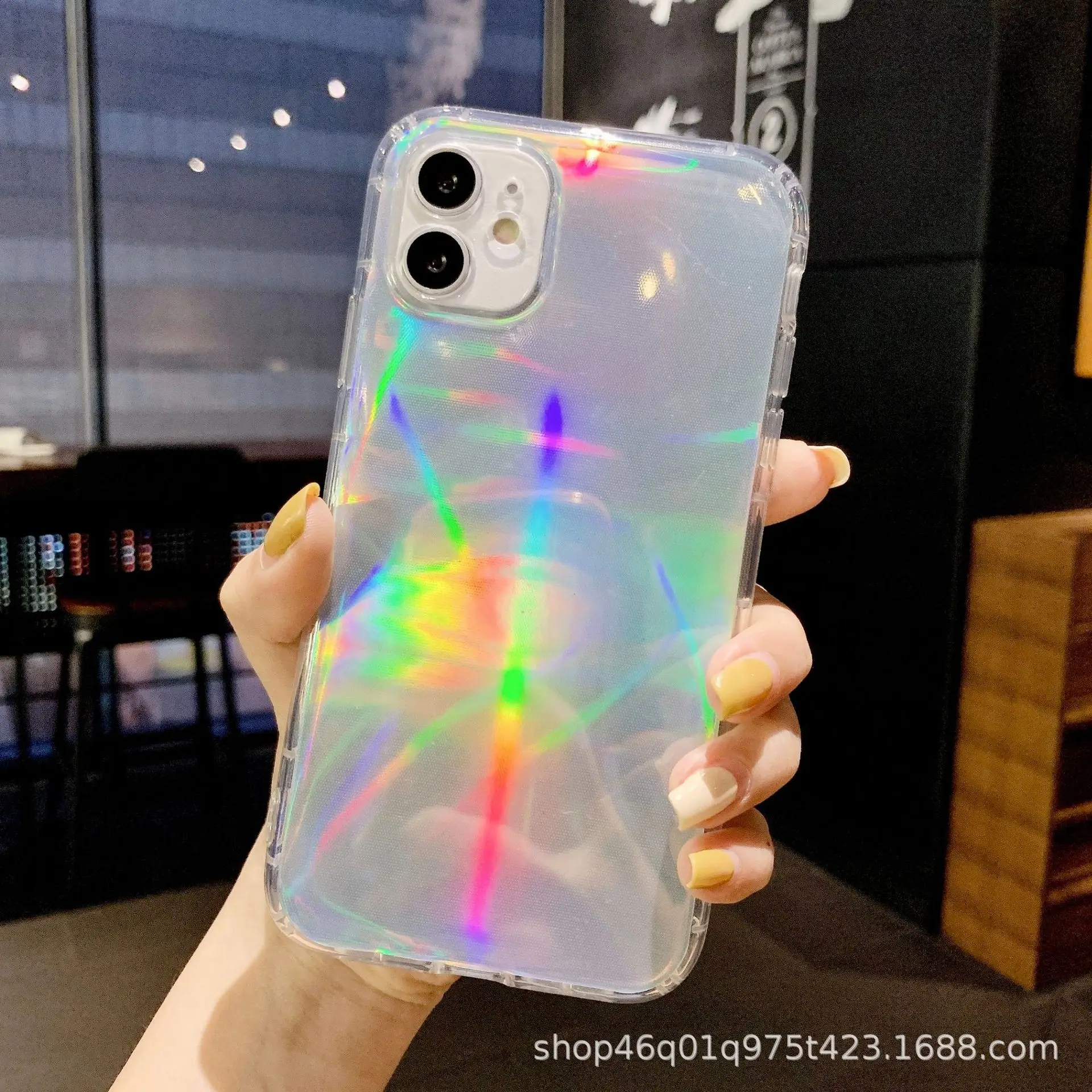 3D Laser Printed Mobile Phone Case Green Orange - Image 2