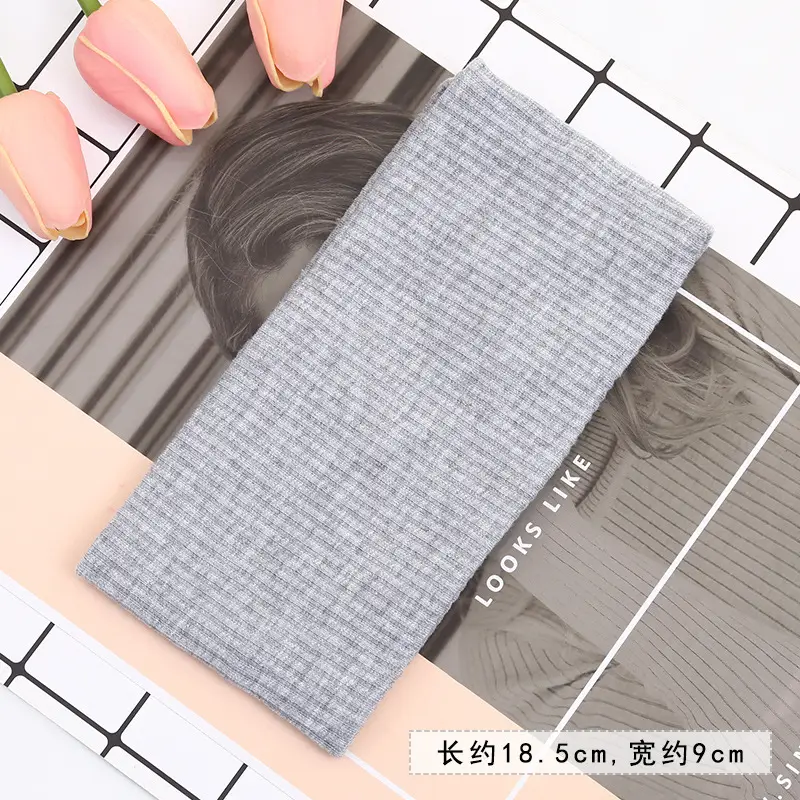 Gray Wool Hair Band for Women Summer Wear - Image 2
