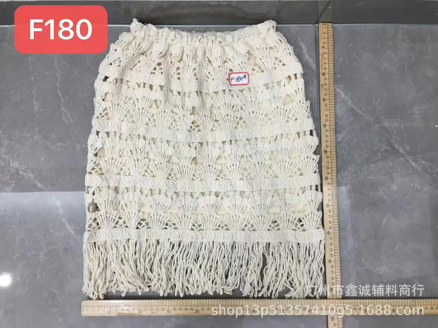 Women's White Embroidered Cotton Shorts F180 - Image 58
