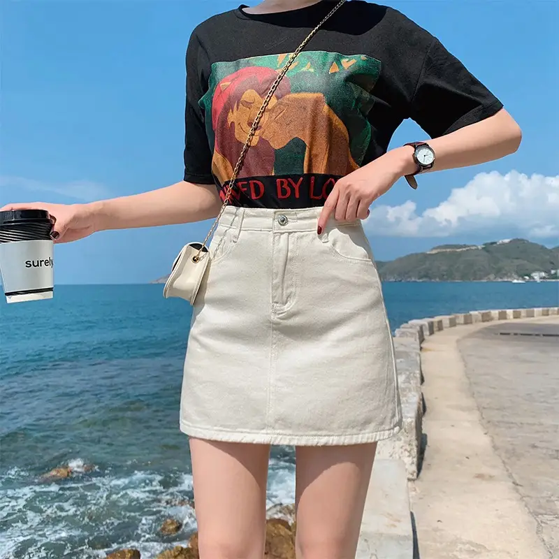 Women High Waist Denim Shorts Summer 2021 - Image 2