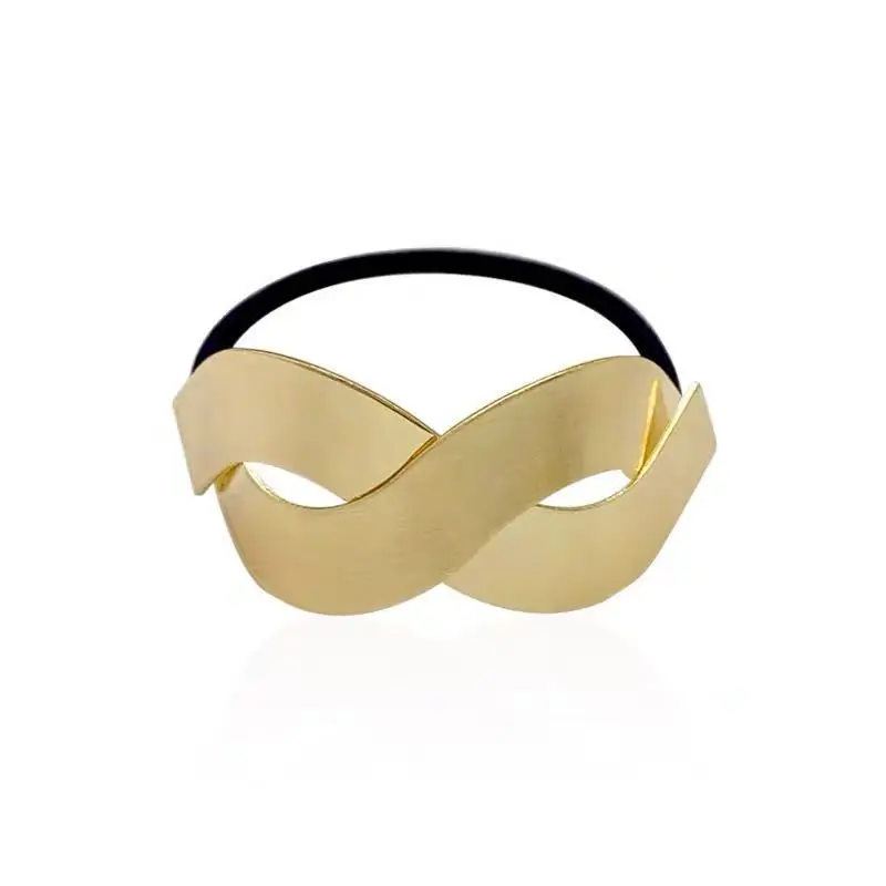 Elegant Simple Metal Hair Rope for Women - Image 12