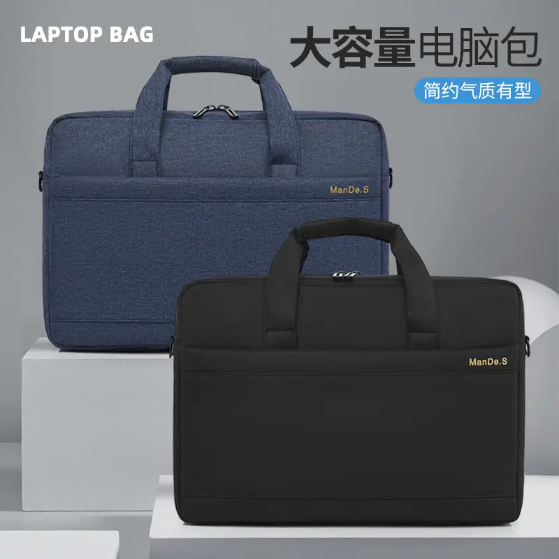 15.6inch Laptop Bag Black Business Shoulder Large Capacity