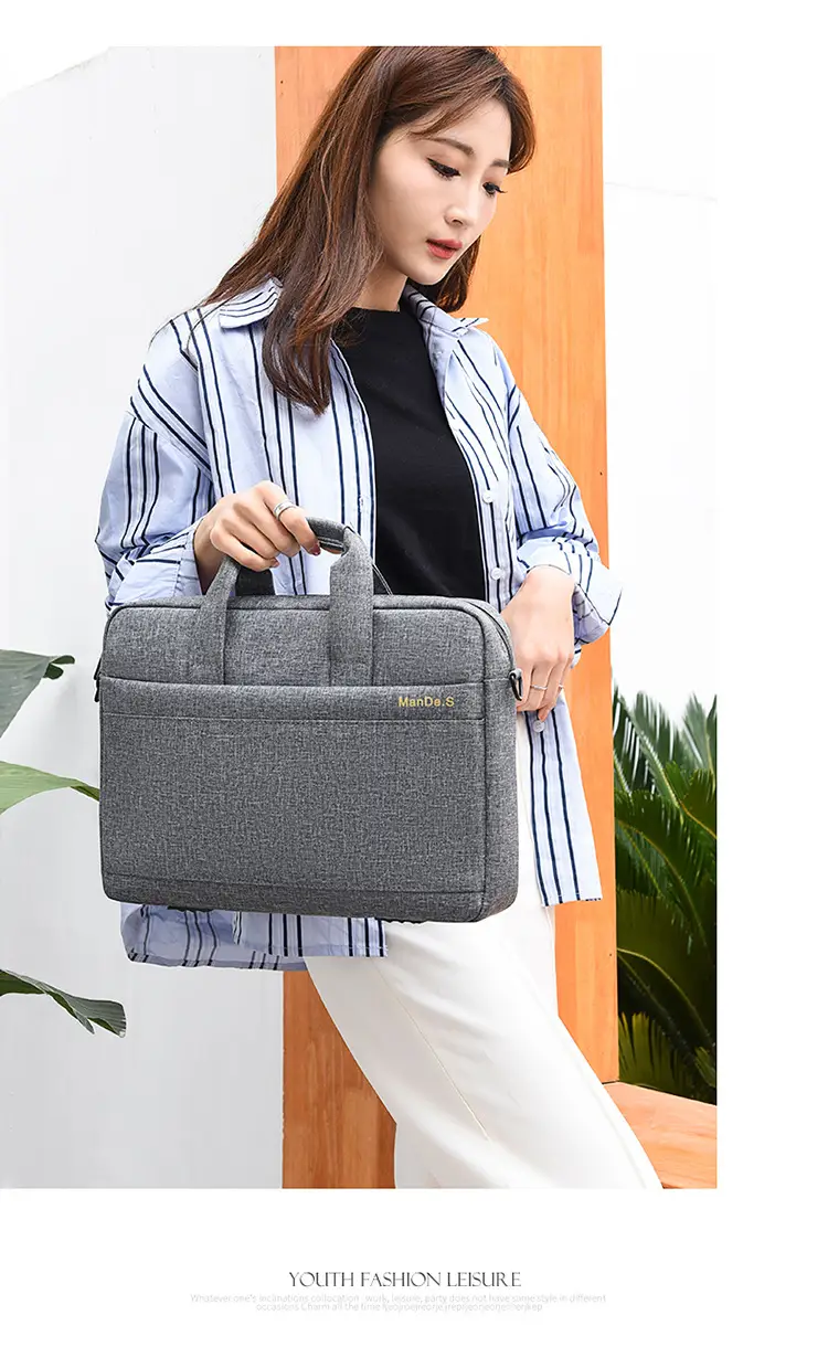 15.6inch Laptop Bag Black Business Shoulder Large Capacity — feature 15