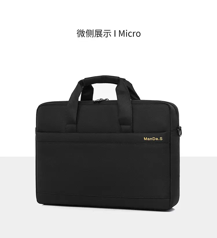 15.6inch Laptop Bag Black Business Shoulder Large Capacity — feature 20