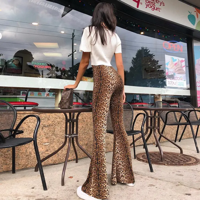 2025 Women's Leopard Print High Waist Casual Pants - Image 5