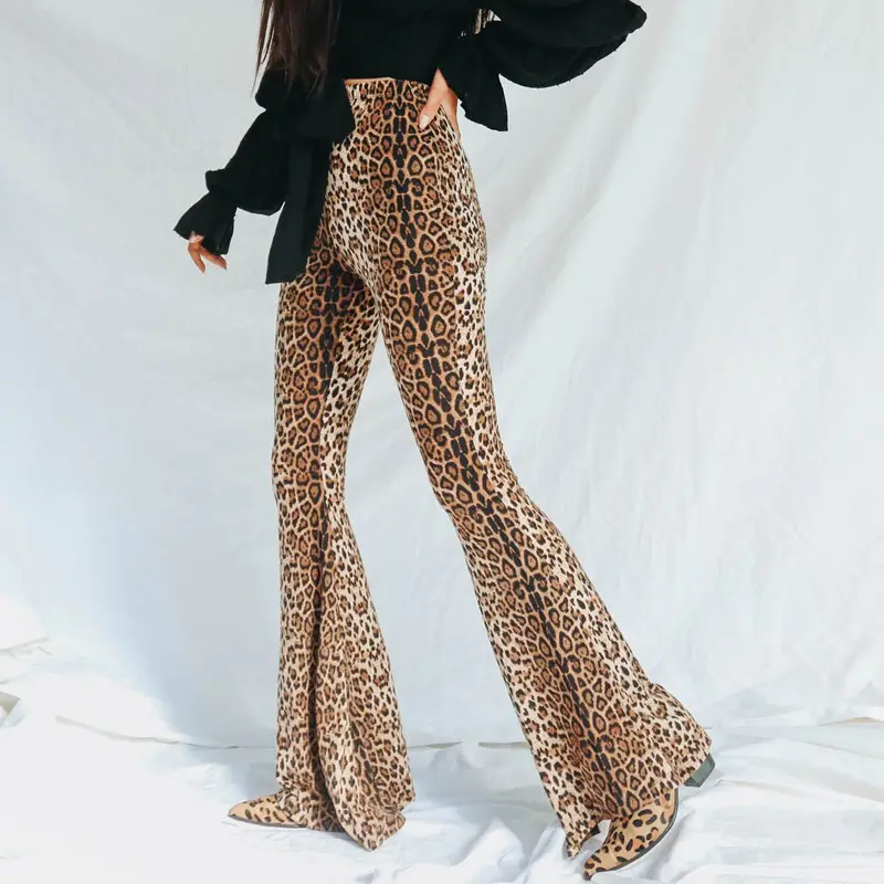 2025 Women's Leopard Print High Waist Casual Pants - Image 6