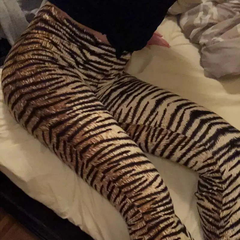 2025 Women's Leopard Print High Waist Casual Pants — feature 19