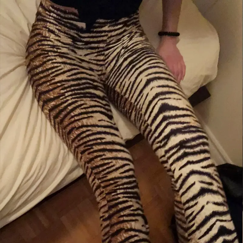 2025 Women's Leopard Print High Waist Casual Pants — feature 20