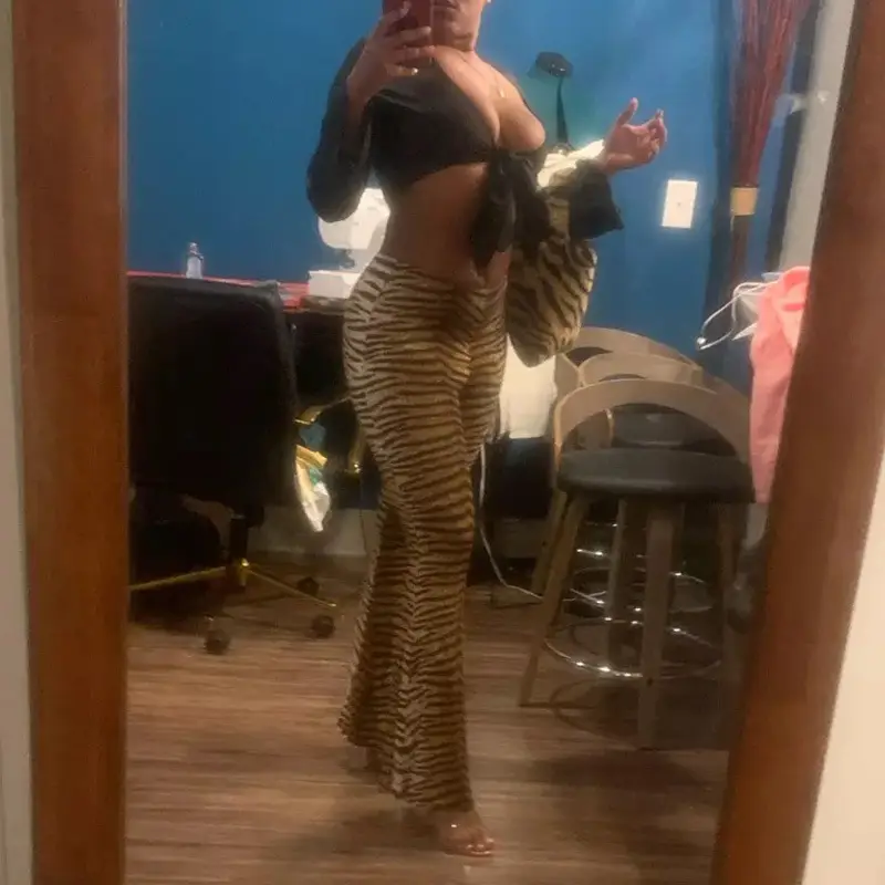 2025 Women's Leopard Print High Waist Casual Pants — feature 22