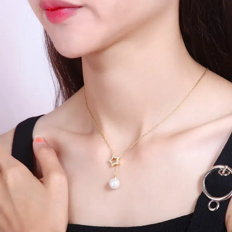 Korean Style Star Moon Necklace for Women - Image 2