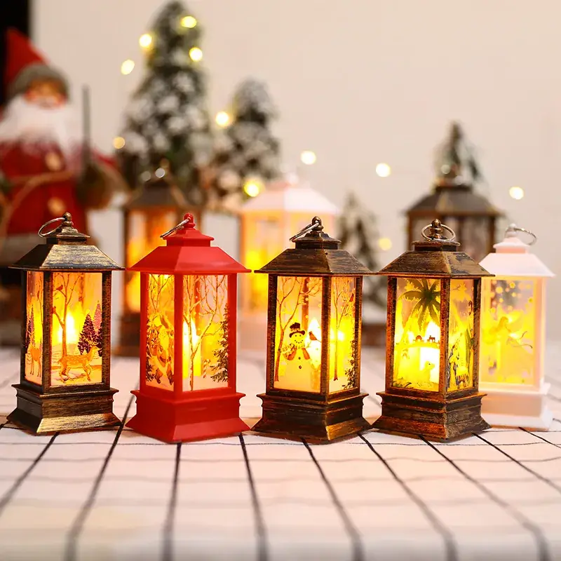 Christmas Wind Lamp Santa White 195mm LED