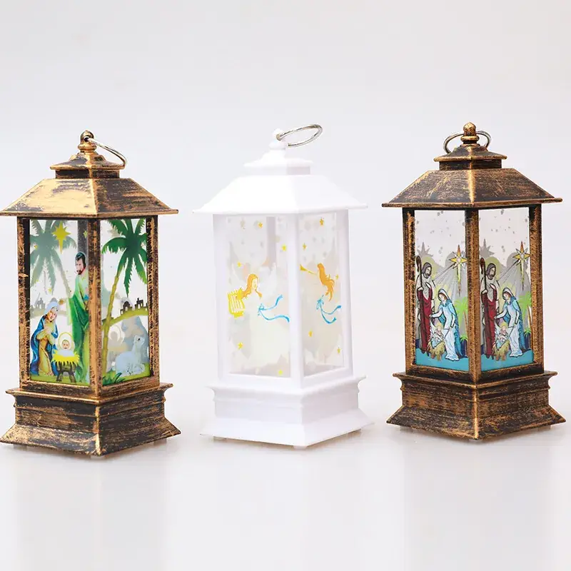 Christmas Wind Lamp Santa White 195mm LED