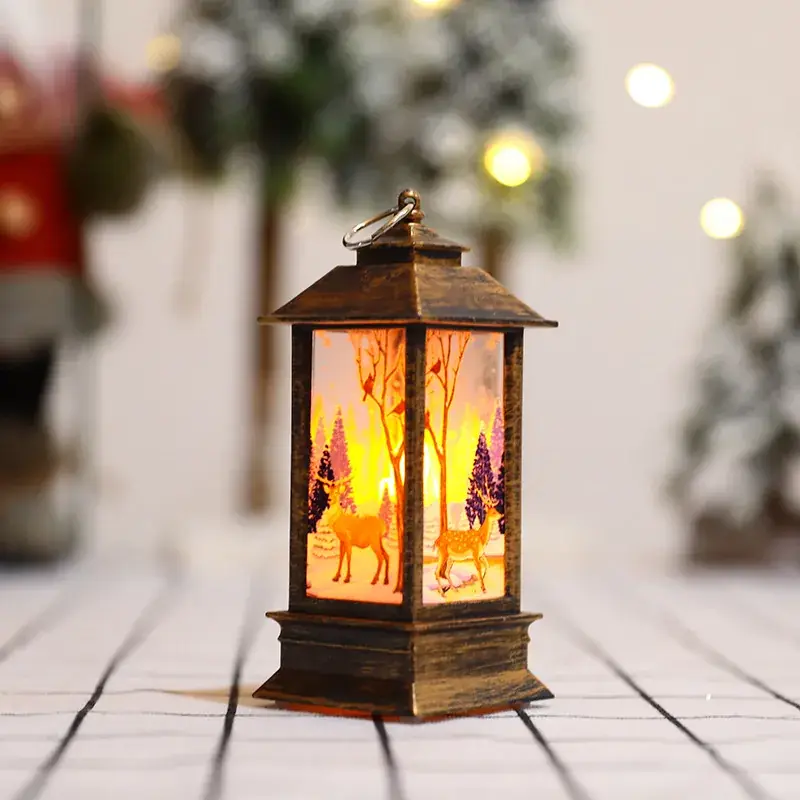 Christmas Wind Lamp Santa White 195mm LED