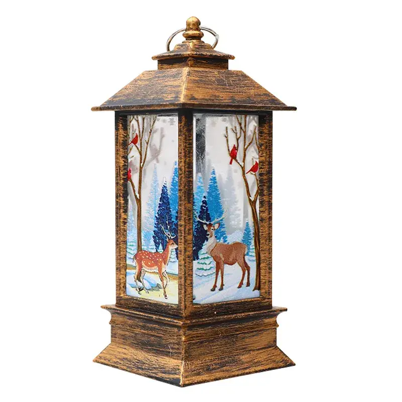 Christmas Wind Lamp Santa White 195mm LED