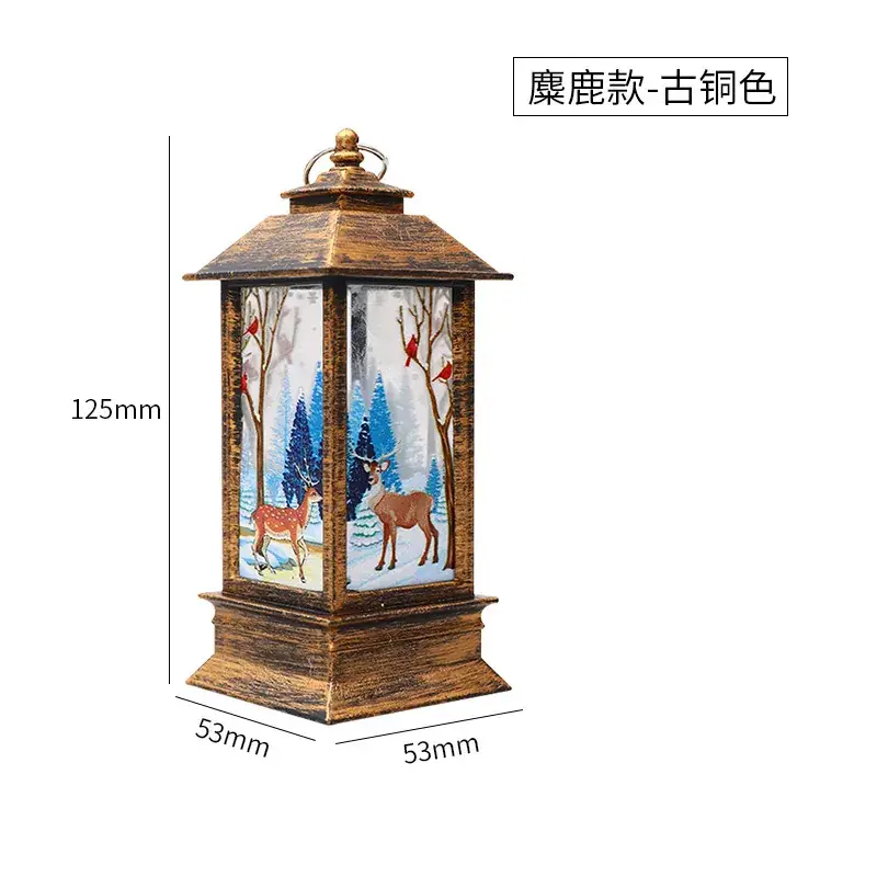 Christmas Wind Lamp Santa White 195mm LED