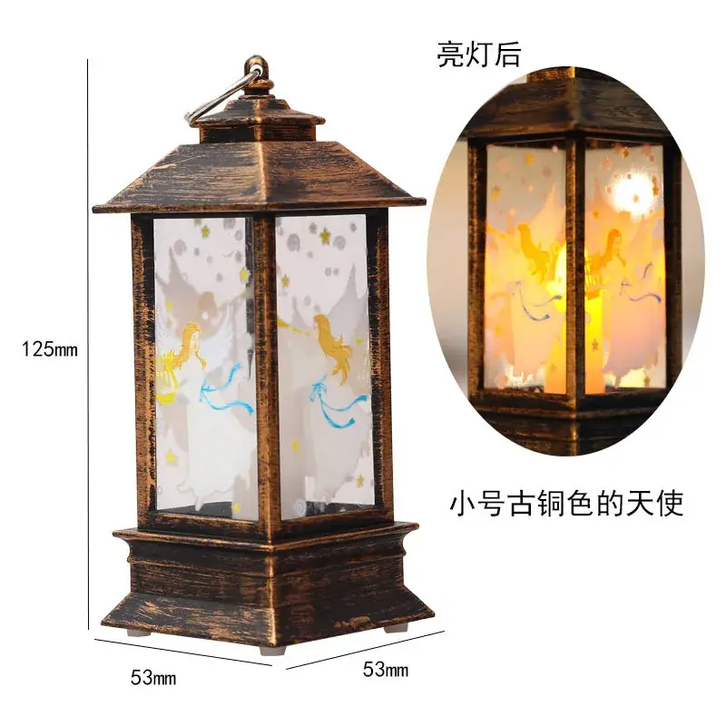 Christmas Wind Lamp Santa White 195mm LED