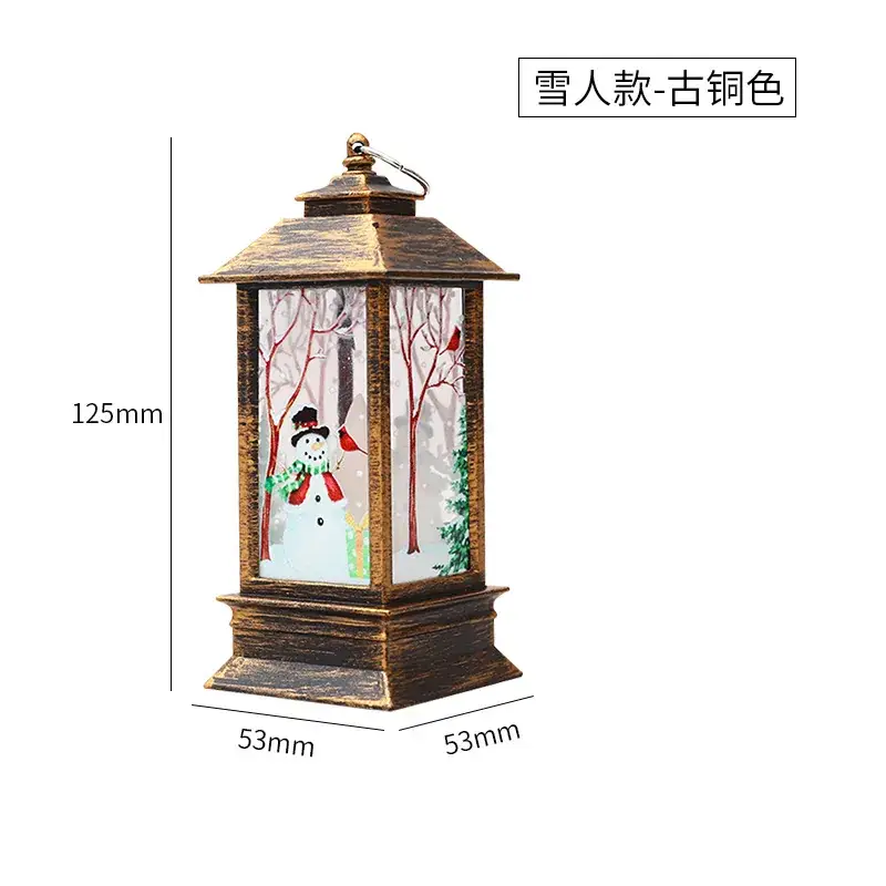 Christmas Wind Lamp Santa White 195mm LED