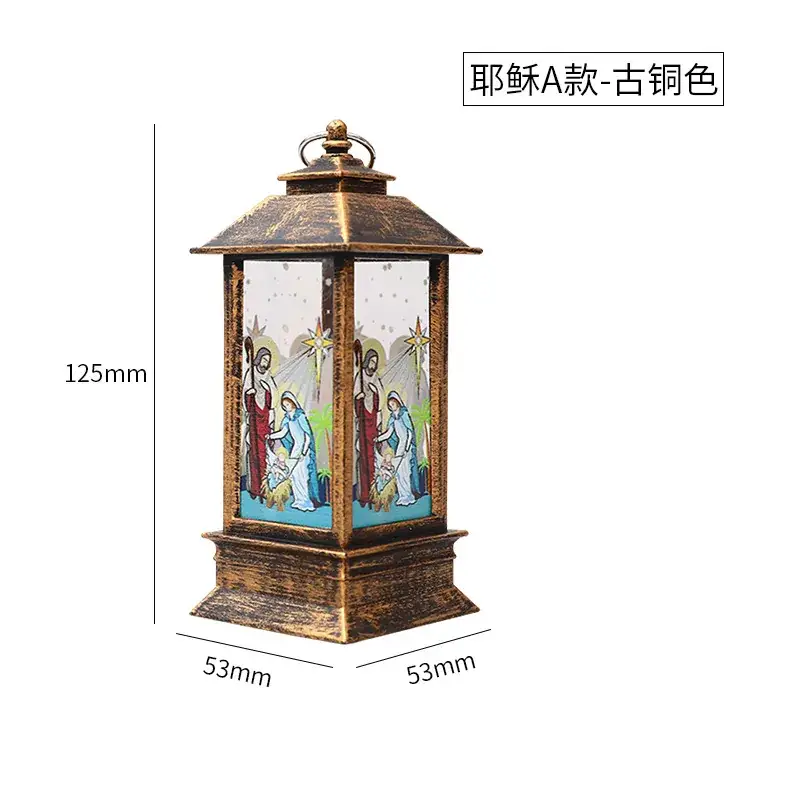 Christmas Wind Lamp Santa White 195mm LED