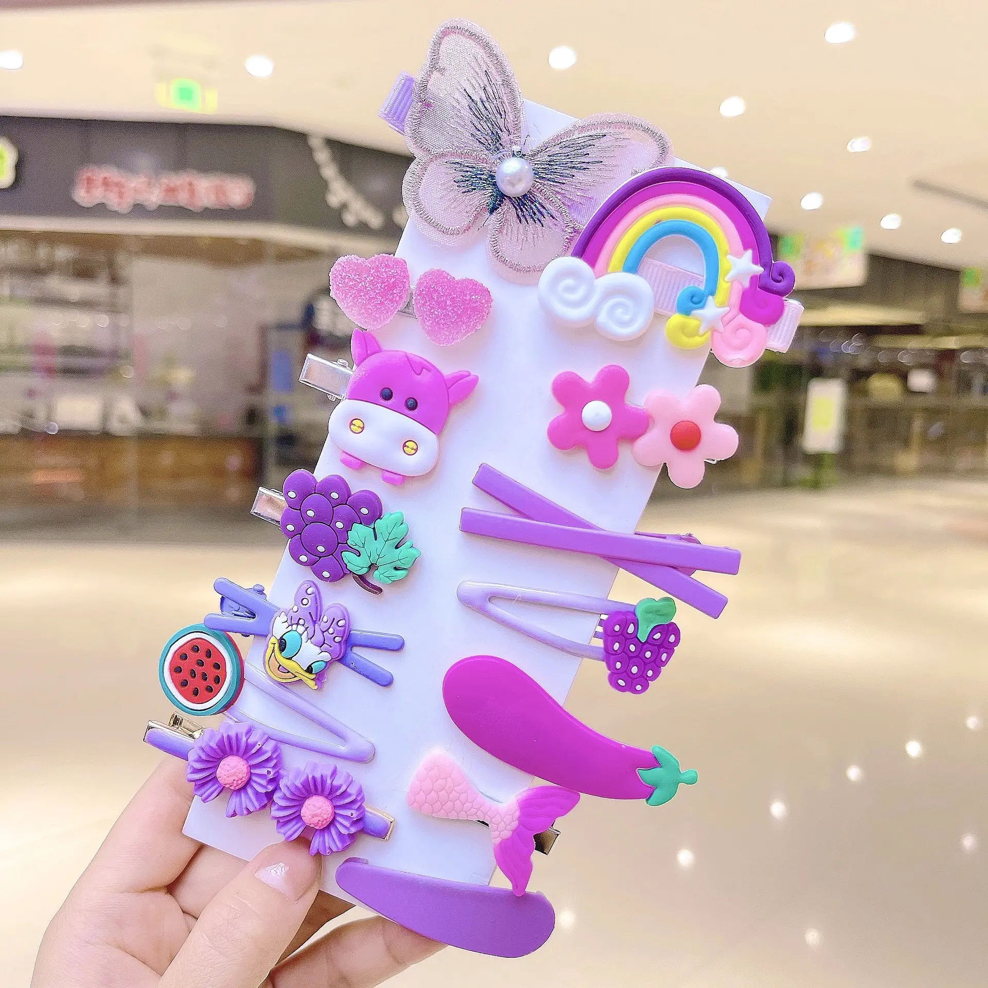 Cute Princess Hairpin Clip for Girls Candy Color