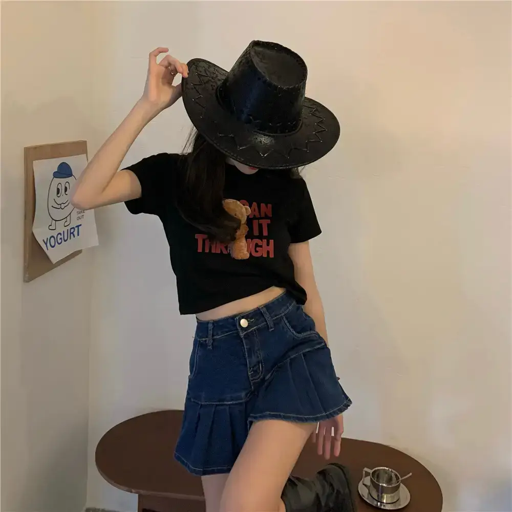 2025 Summer Women Korean Style Letter Bear Print T-Shirt — feature 5