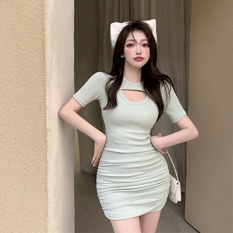White Hip-Hugging T-Shirt Women Summer 2025 - Image 6