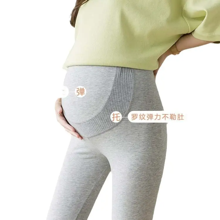 Maternity Leggings Three Point Grey Slim Fit - Image 7