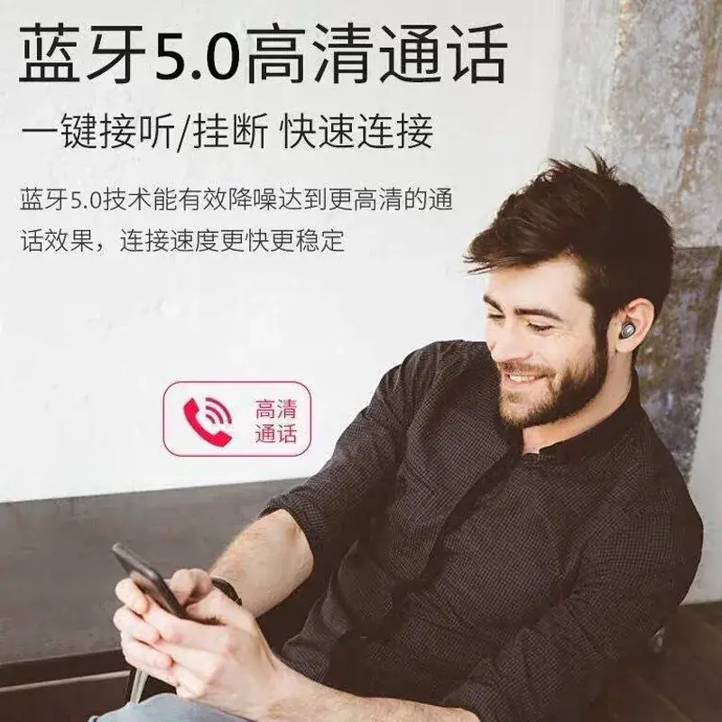 Mini Wireless Cross-Border Earbuds X9S Black - Image 6