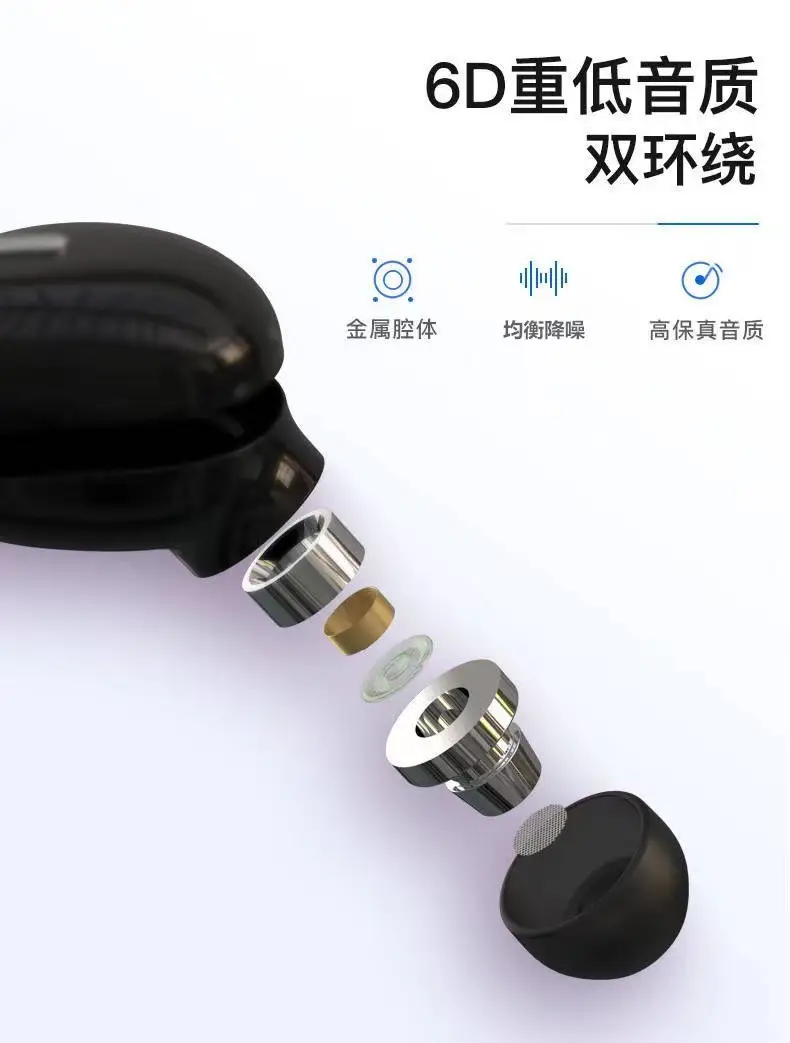 Mini Wireless Cross-Border Earbuds X9S Black — feature 11