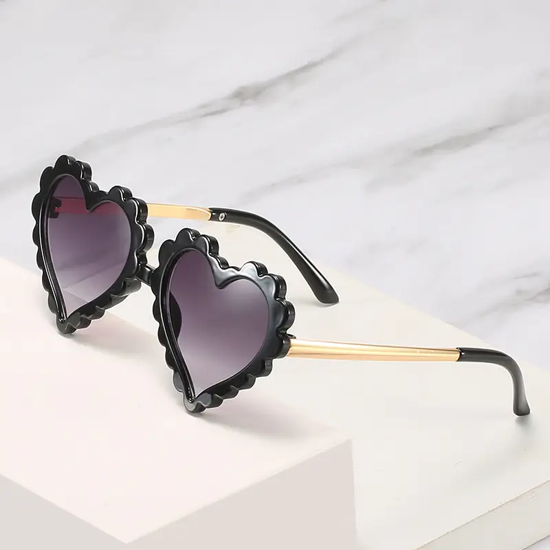 Heart Shaped Kids Sunglasses Mint Green - Image 9