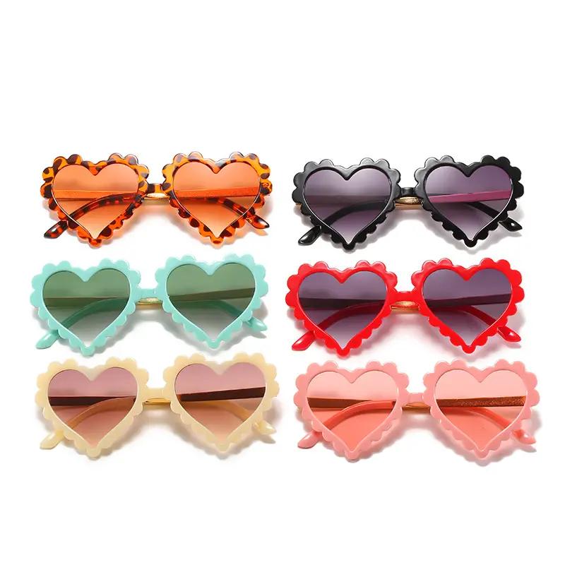 Heart Shaped Kids Sunglasses Mint Green - Image 10