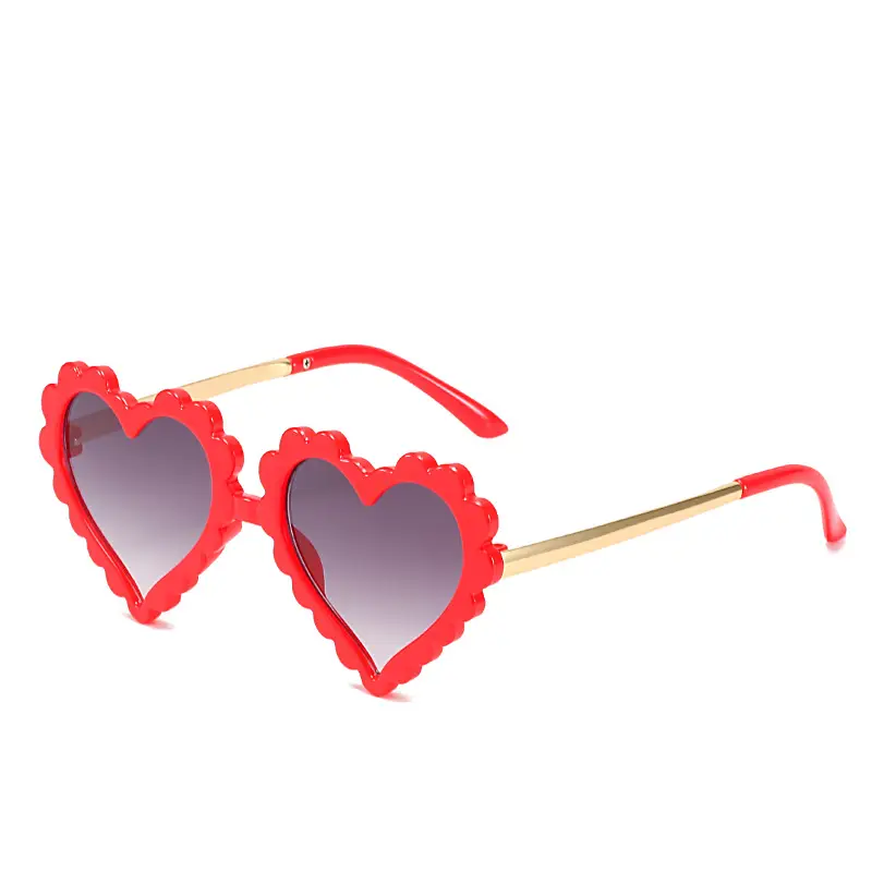 Heart Shaped Kids Sunglasses Mint Green - Image 3