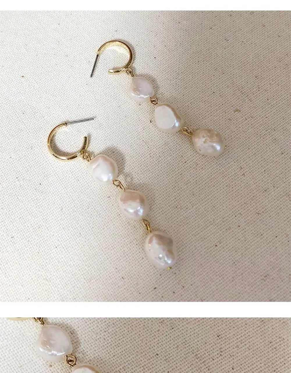 Natural Baroque Pearl Earrings 925 Silver Pin Earrings for Women — feature 7