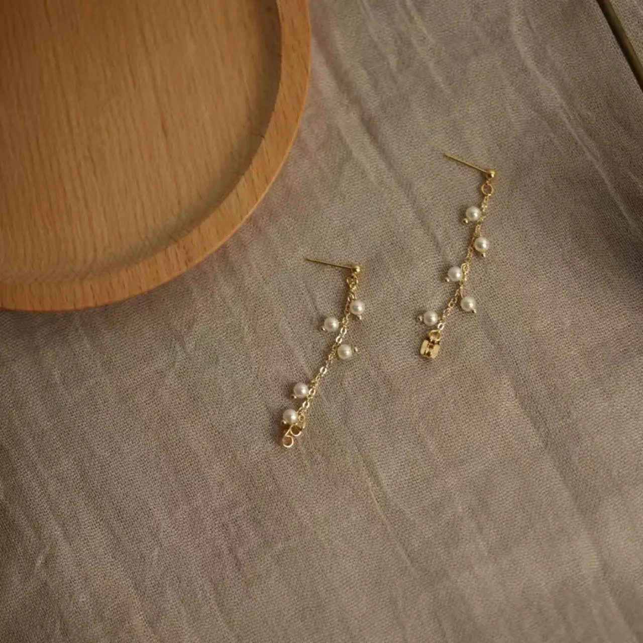 Natural Freshwater Pearl Gentle Earrings Wheat Studs Sweet Chanel Elegant Elegant Women's Earrings — feature 10