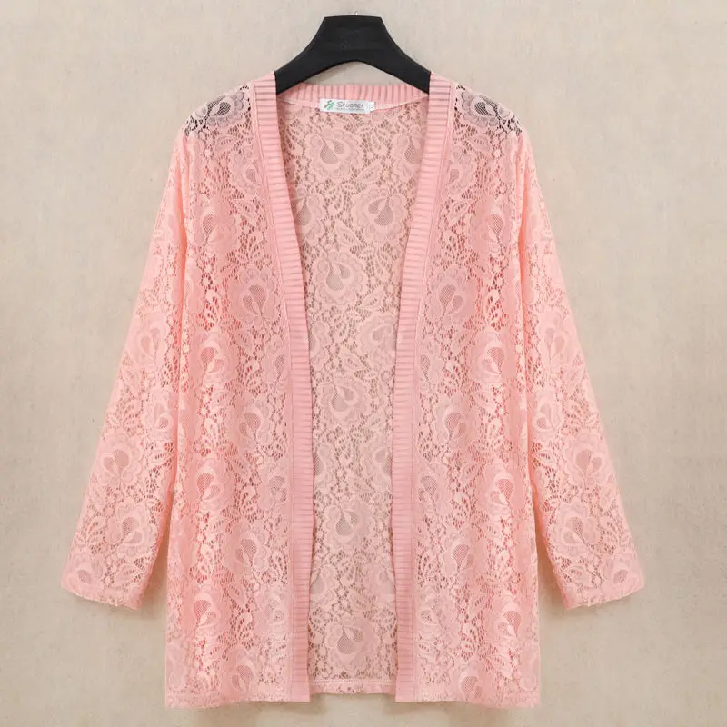 Green Lace Shawl Cardigan Plus Size Women 2026 - Image 3